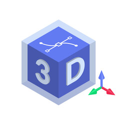 Web 3.0 Technology Isometric Concept