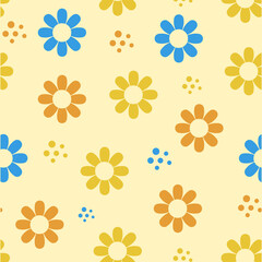 Colorful vintage seamless pattern