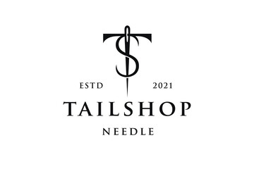 Tailor Shop Vector Logo Template