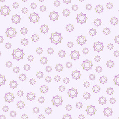 Abstract texture with green and lilac shapes on a light background. Modern stylish seamless pattern, vector illustration for wrapping paper, fabric print