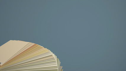Color palette close up samples. Paint selection catalog. CMYK, RGB. Interior design concept...
