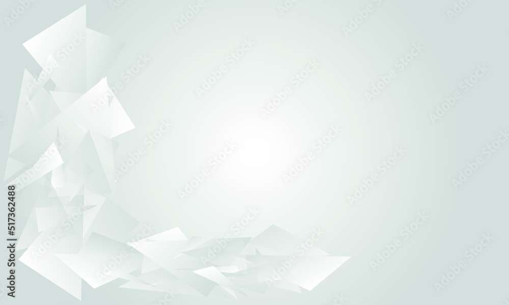 Poster abstract background in white and gray with triangles. vector illustration