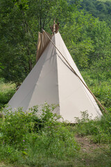 wigwam on a mountain meadow.. © Alla