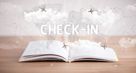 open book, vacation concept concept concept