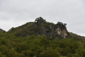 Landscape photography of amazing natural and scenic mountain view in summer season.