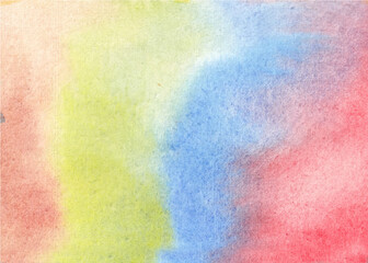 Handmade Watercolor Texture Background, Multicolor Handmade Background Premium Vector