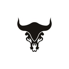 Bull head logo vector icon