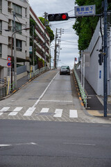 東京六本木5丁目の鳥居坂下の風景