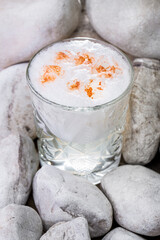 Cocktail with froth