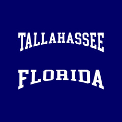 Tallahassee, Florida design for t-shirt. College tee shirt print. Typography graphics for sportswear and apparel. Vector illustration.