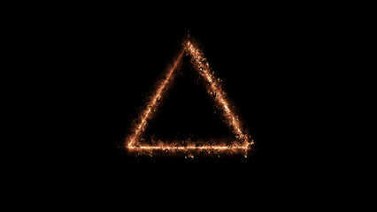 Geometric Minimalistic Background - Rectangle and Square illustration with fire FX for scifi images and texts