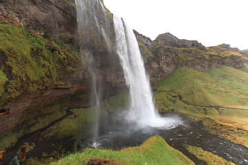 Fototapeta na wymiar Seljalandsfoss - the waterfall in Iceland