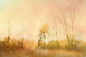 An ICM picture (Intentional Camera Movement) with a texture on top