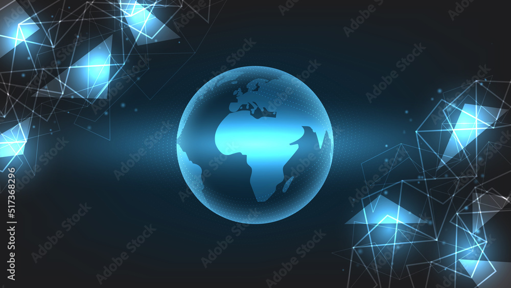 Poster hi-tech digital technology futuristic circuit digital. abstract futuristic design. artificial intell