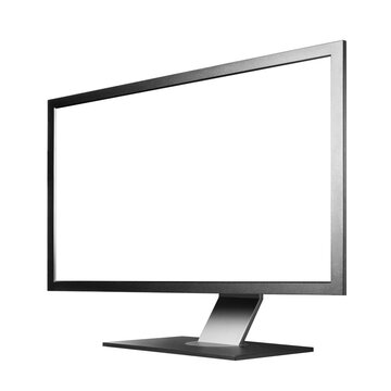 Computer monitor, isolated on white background
