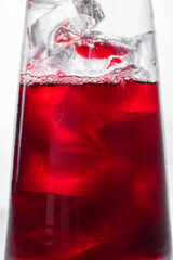 Cocktail in a glass with ice