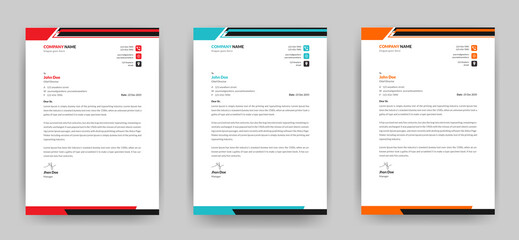Professional creative letterhead template design for your Company a4 size ready for print