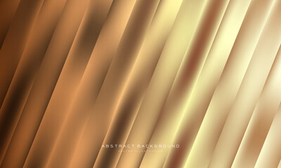 Abstract gold brown stripe light dynamic geometric design modern futuristic technology background texture vector