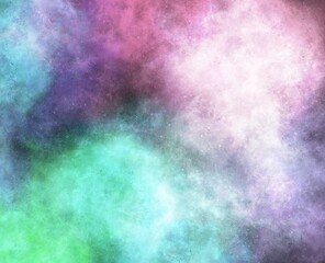 Realistic Space Background with Nebula Star Clouds.
