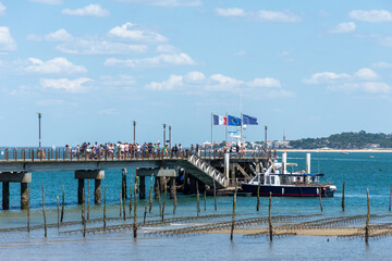 Cap Ferret (bassin d’Arcachon, France). La jetée Bélisaire