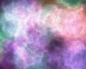 Realistic Space Background with Nebula Star Clouds.