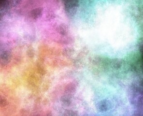 Realistic Space Background with Nebula Star Clouds.