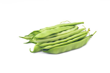 Fresh green bean on the vintage backgrounds
