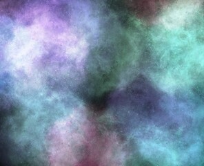 Realistic Space Background with Nebula Star Clouds.