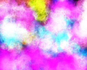 Realistic Space Background with Nebula Star Clouds.