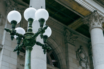 street lamp in the city