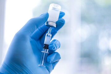 Vaccine needle​ syringe​ hypodermic​ injection single dose for prevention​ immune...