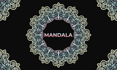 Colourful mandala background design. Ornamental mandala design. Mandala Pattern Design.