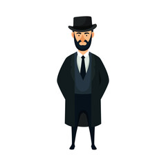 British man vector illustration in classic fashion style