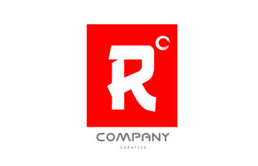 red R alphabet letter logo icon design with japanese style lettering. Creative template for business and company