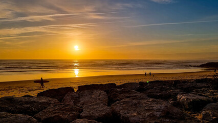 Obraz premium sunset at the beach