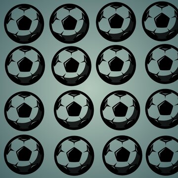 Illustration of ball pattern background picture