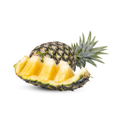Fresh pineapple isolated on white background