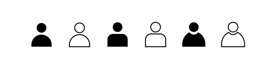 Avatar icon collection. Profile icons set. profile vector illustration. Vector illustration.