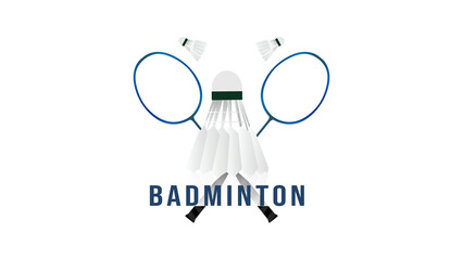 Badminton Shuttlecock logo symbol vector, Modern design and beautiful colors isolated on white background, illustration Vector EPS 10 , can use for  Badminton Championship Logo