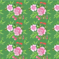 Watercolor Seamless Pattern vector art printable for fabric textile premium