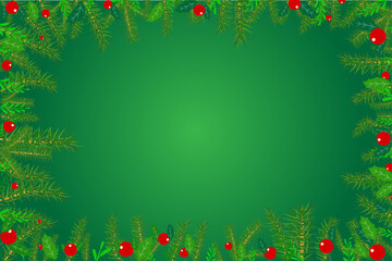 christmas background free green space for text