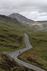 Winding Road Through Mountains of Cairngorms National Park