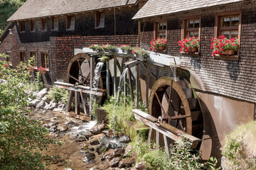 Old water mill in the Black Forest. Germany
