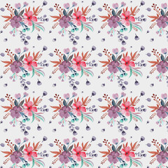 Watercolor Seamless Pattern vector art printable for fabric textile premium