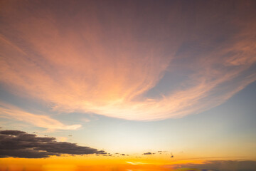sunset over the mountains