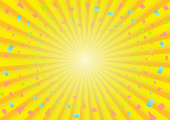 
#Background #wallpaper #Vector #Illustration #design #art #free #yellow
#freesize #charge_free effect line,concentration line,manga,comic,speed line
背景素材,光,ビーム,
光線,放射光,輝き,集中線,放射線,爆発,フレア,眩しい,発光,素材,黄色,