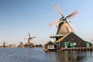 old Dutch mills in Amsterdam