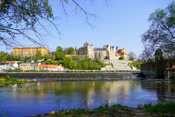 Bernburg Castle on the Saale. Renaissance Castle in Bernburg, Saxony-Anhalt.