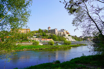 Bernburg Castle on the Saale. Renaissance Castle in Bernburg, Saxony-Anhalt.