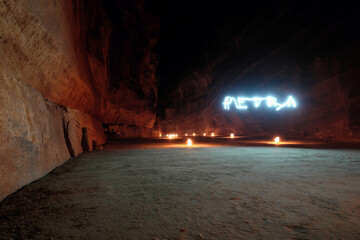 Petra by night 
